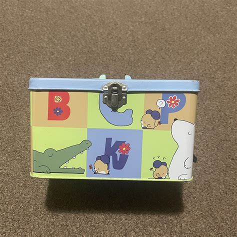 Vintage SANRIO Picke Bicke Metal Tin Box Storage Container 